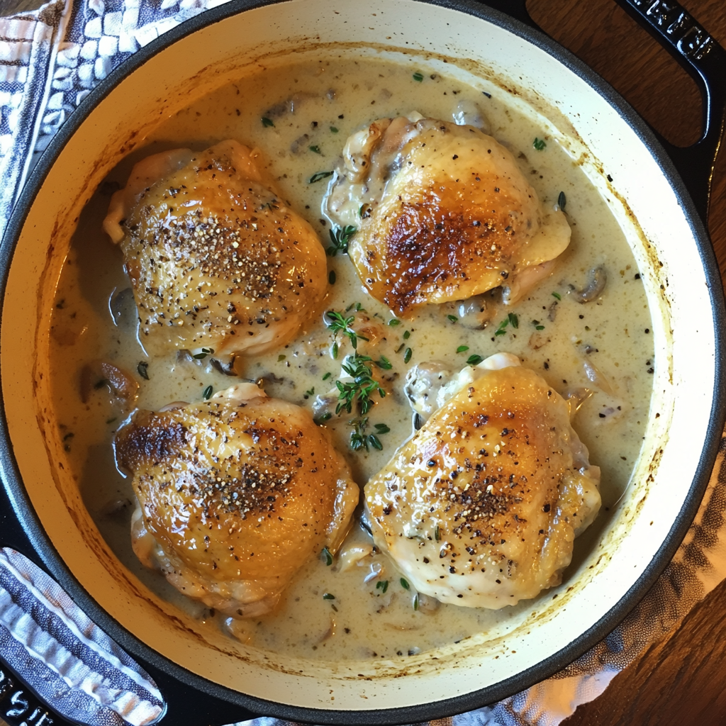 Dutch Oven Chicken Thighs