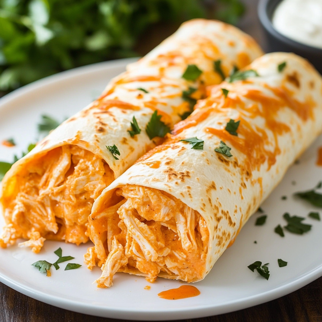 Buffalo Chicken Enchiladas