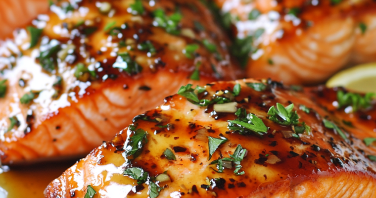 Honey Garlic Glazed Salmon