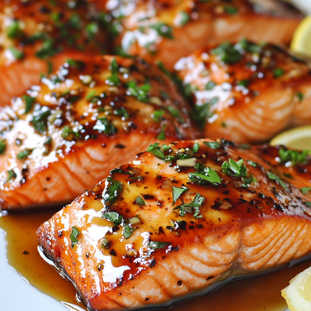 Honey Garlic Glazed Salmon