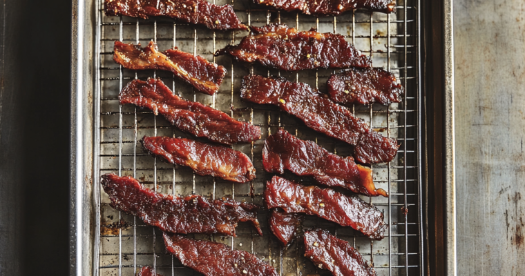 Peppered Venison Jerky (oven)