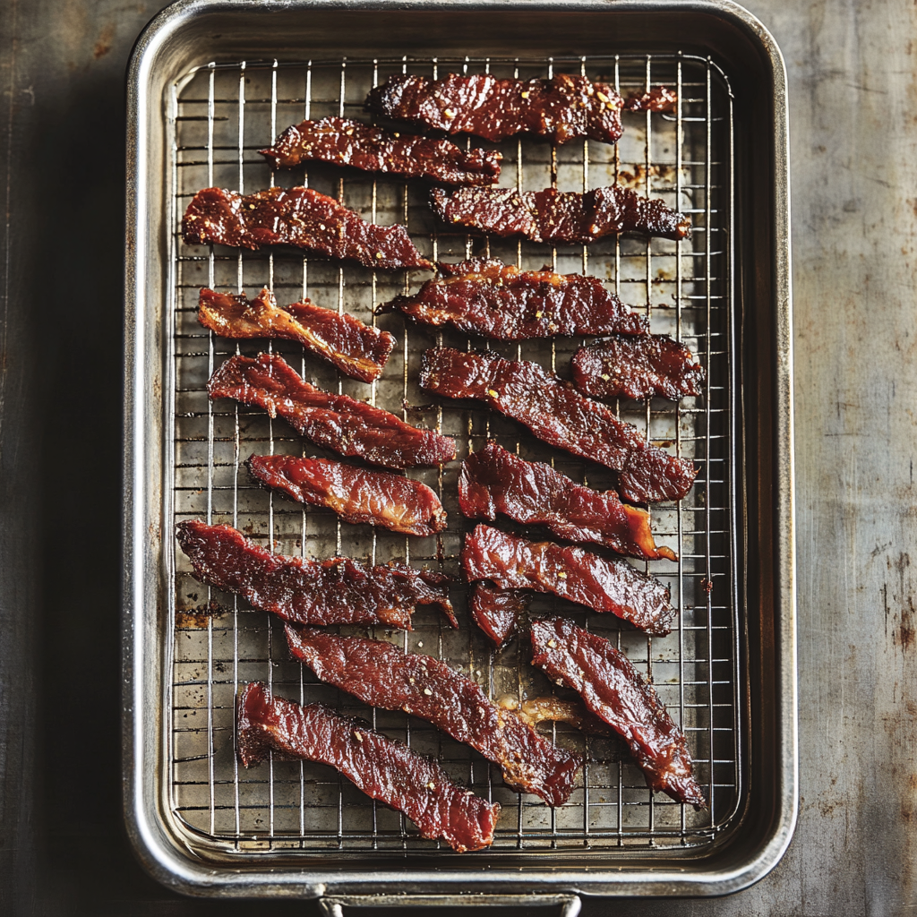 Peppered Venison Jerky (oven)
